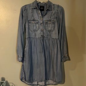 American Eagle chambray shirt dress